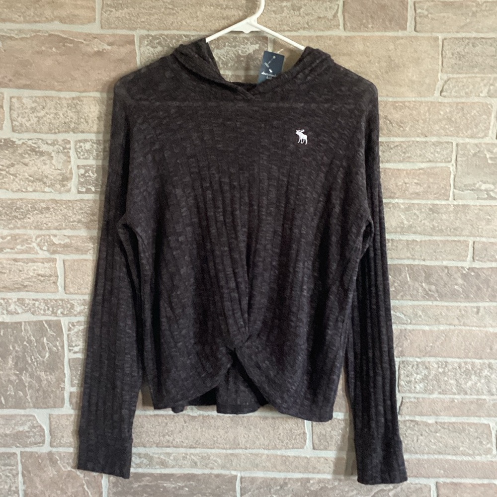 Abercrombie Kids Twist Knot Lightweight Top With Hood